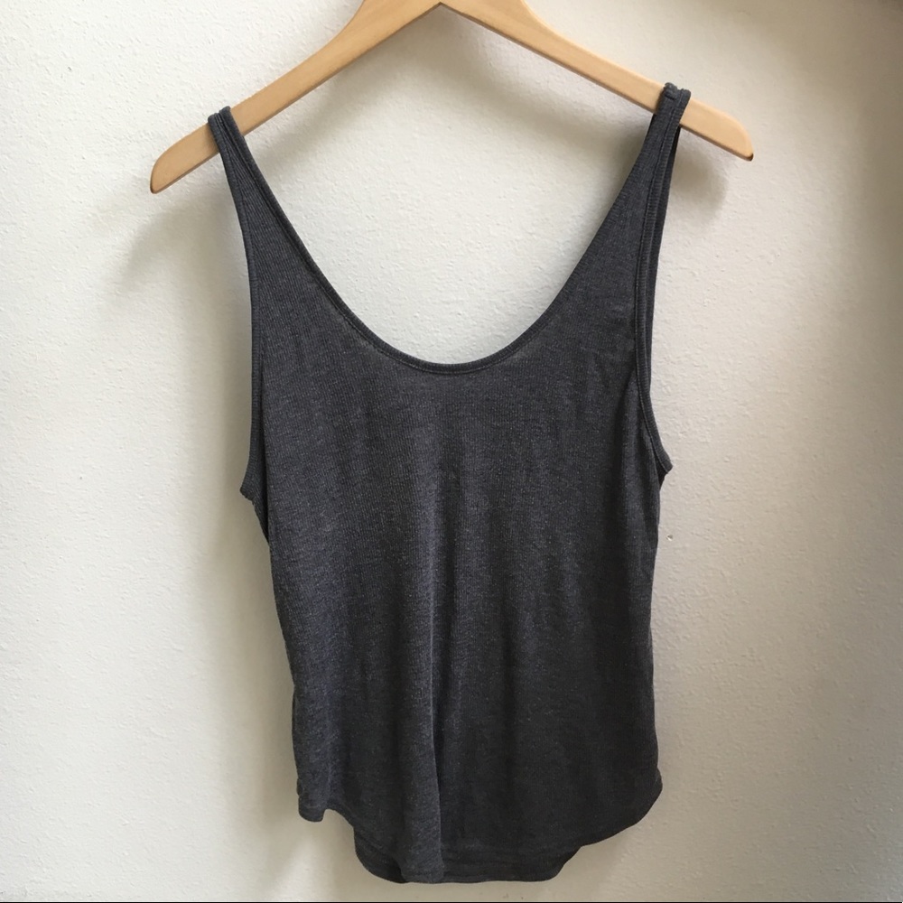 Alo grey open back tank S used